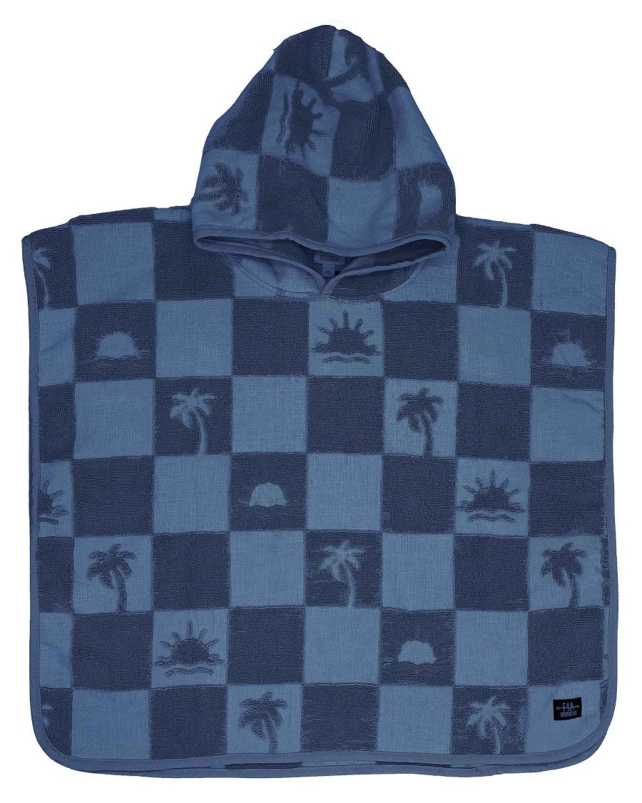 Girls Feather 4 Arrow Coverups | El Ray Poncho Navy