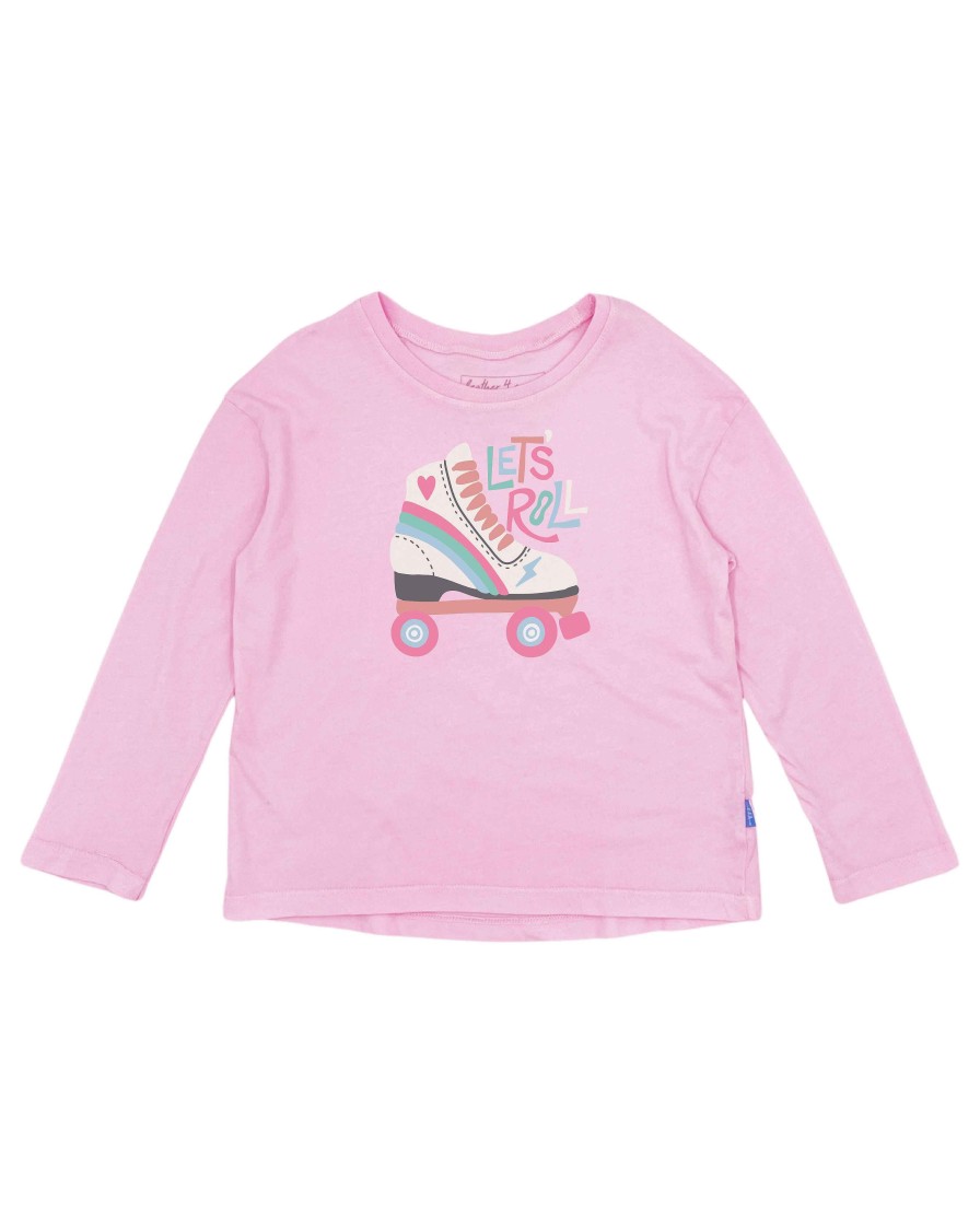 Girls Feather 4 Arrow Longsleeves | Let'S Roll L/S Tee Cherry Blossom