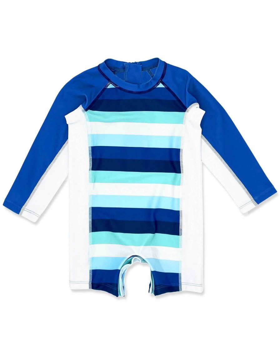 Babies Feather 4 Arrow Swim | Shorebreak L/S Baby Boy Surf Suit Navy