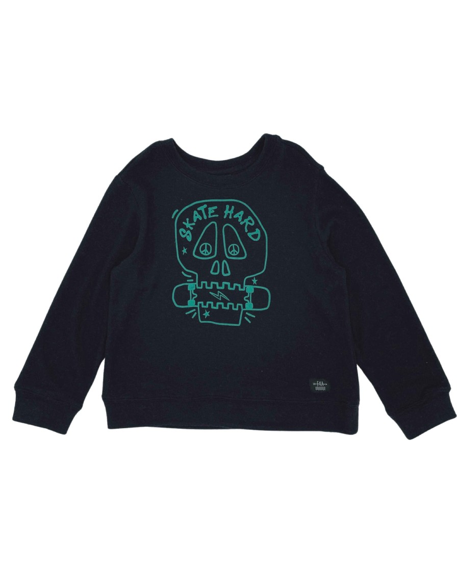 Boys Feather 4 Arrow Pullovers | Skate Hard Hacci Pullover Black