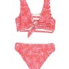 Girls Feather 4 Arrow Reversibles | Island Hopper Reversible Bikini Sugar Coral