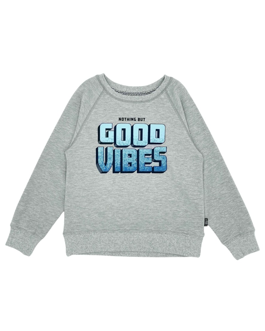 Boys Feather 4 Arrow Pullovers | Good Vibes Pullover Heather Gray