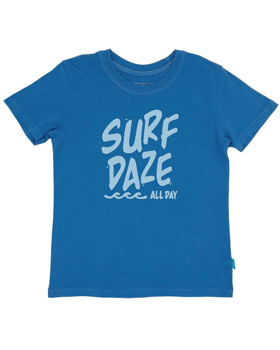 Babies Feather 4 Arrow Tops | Surf Daze Vintage Tee Seaside Blue