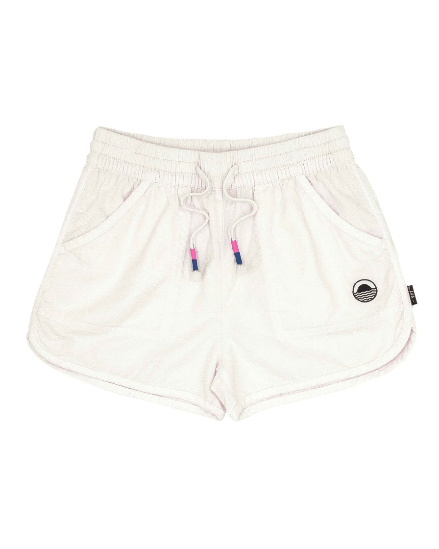 Girls Feather 4 Arrow Shorts | Daisy Corduroy Shorts White