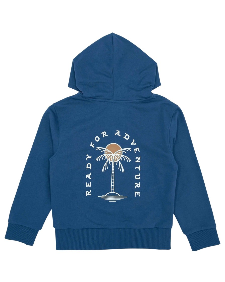 Boys Feather 4 Arrow Outerwear | Surf All Day Fleece Hoodie Navy