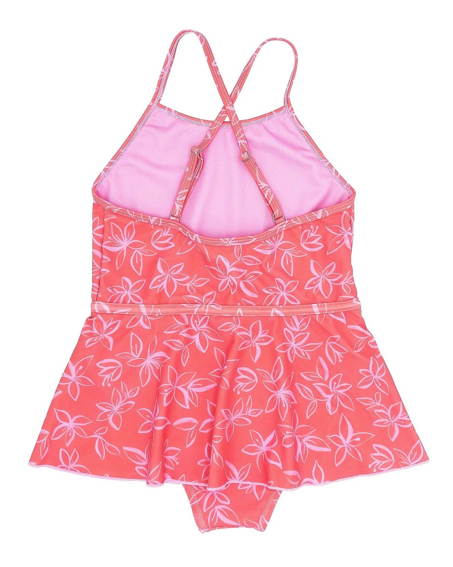 Girls Feather 4 Arrow One Pieces | Bella One Piece Swimsuit Sugar Coral