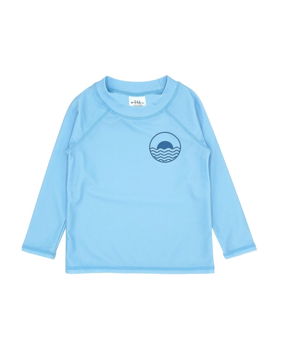 Babies Feather 4 Arrow Swim | Icon L/S Baby Rashguard Crystal Blue