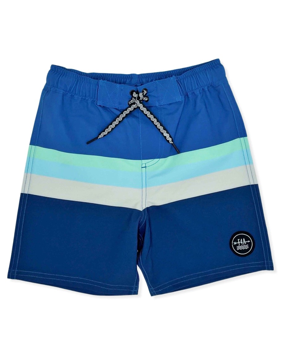 Boys Feather 4 Arrow Trunks | Voyager Boardshort Navy