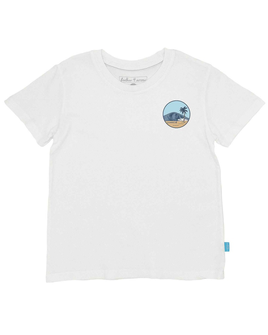 Boys Feather 4 Arrow Graphic Tees | Wave Nomad Vintage Tee White