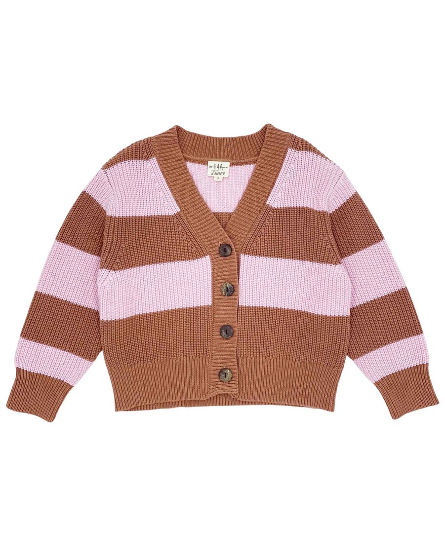 Girls Feather 4 Arrow Sweaters | Indie Cardigan Cherry Blossom