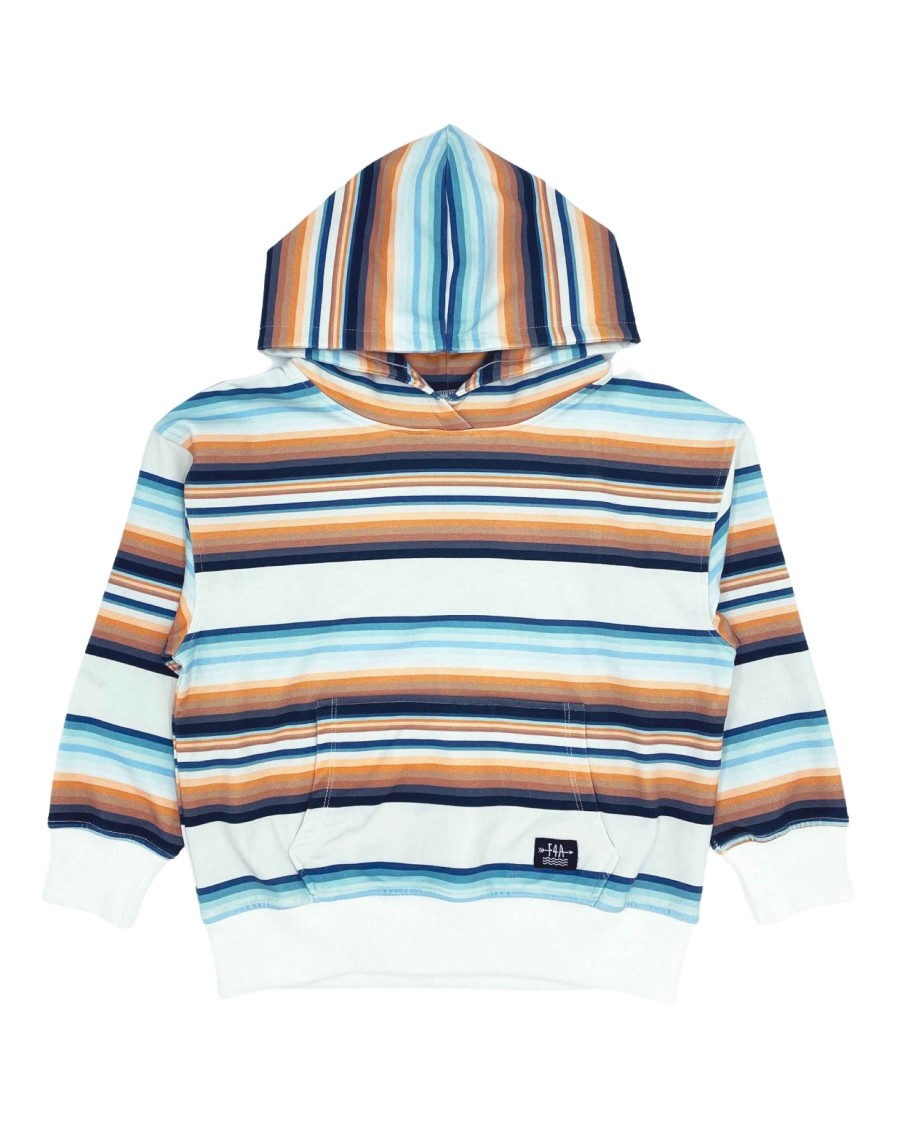 Boys Feather 4 Arrow Matching Sets | Beach Break Hooded Sweatshirt Sunset Stripe