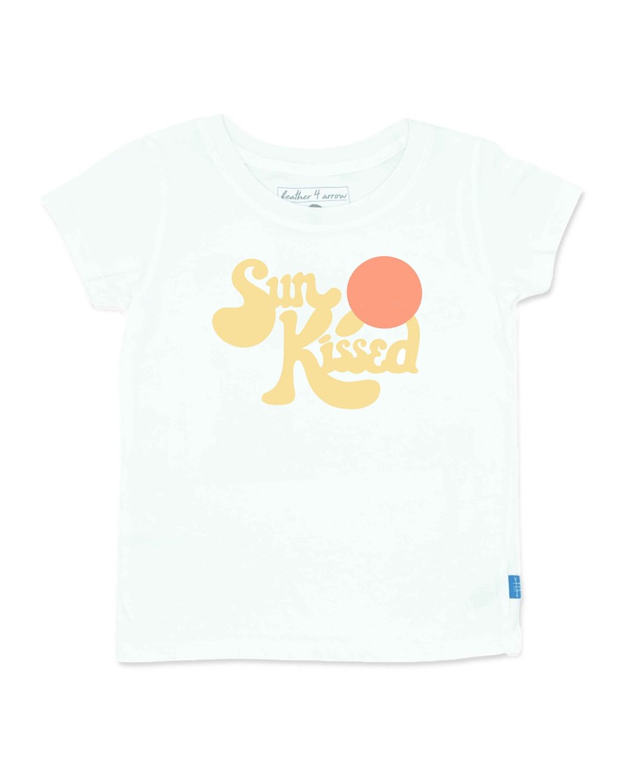 Babies Feather 4 Arrow Tops | Sun Kissed Everyday Tee White