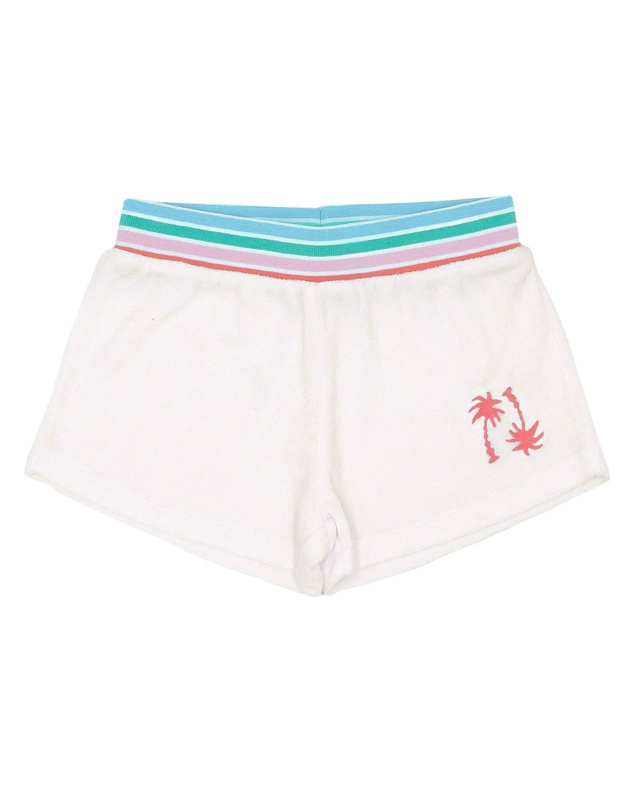 Girls Feather 4 Arrow Shorts | Rivi Short White