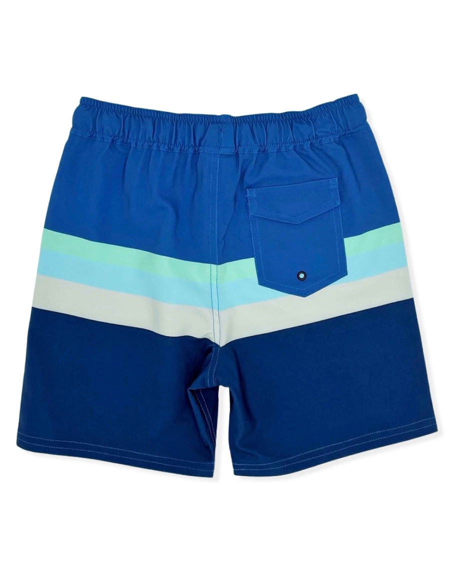 Boys Feather 4 Arrow Trunks | Voyager Boardshort Navy