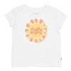 Girls Feather 4 Arrow Graphic Tees | Good Vibes Everyday Tee White