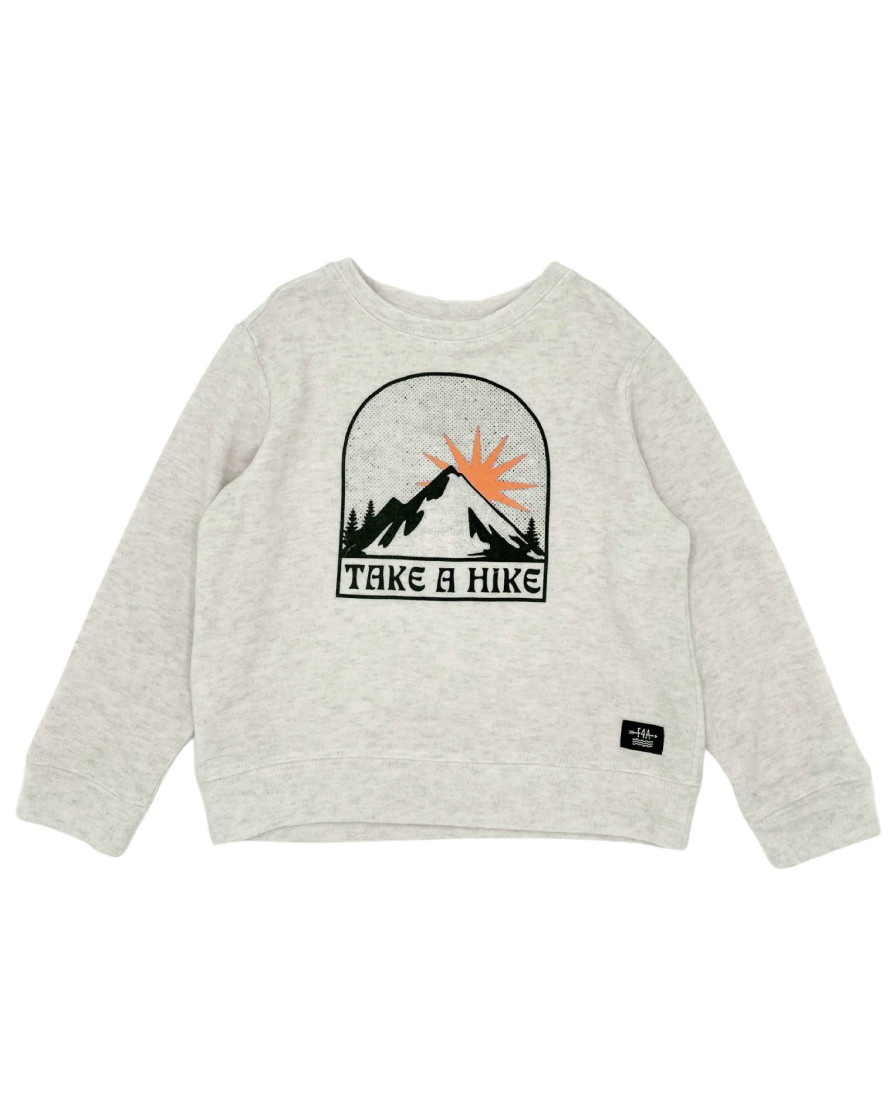 Boys Feather 4 Arrow Pullovers | Take A Hike Hacci Pullover Heather Gray