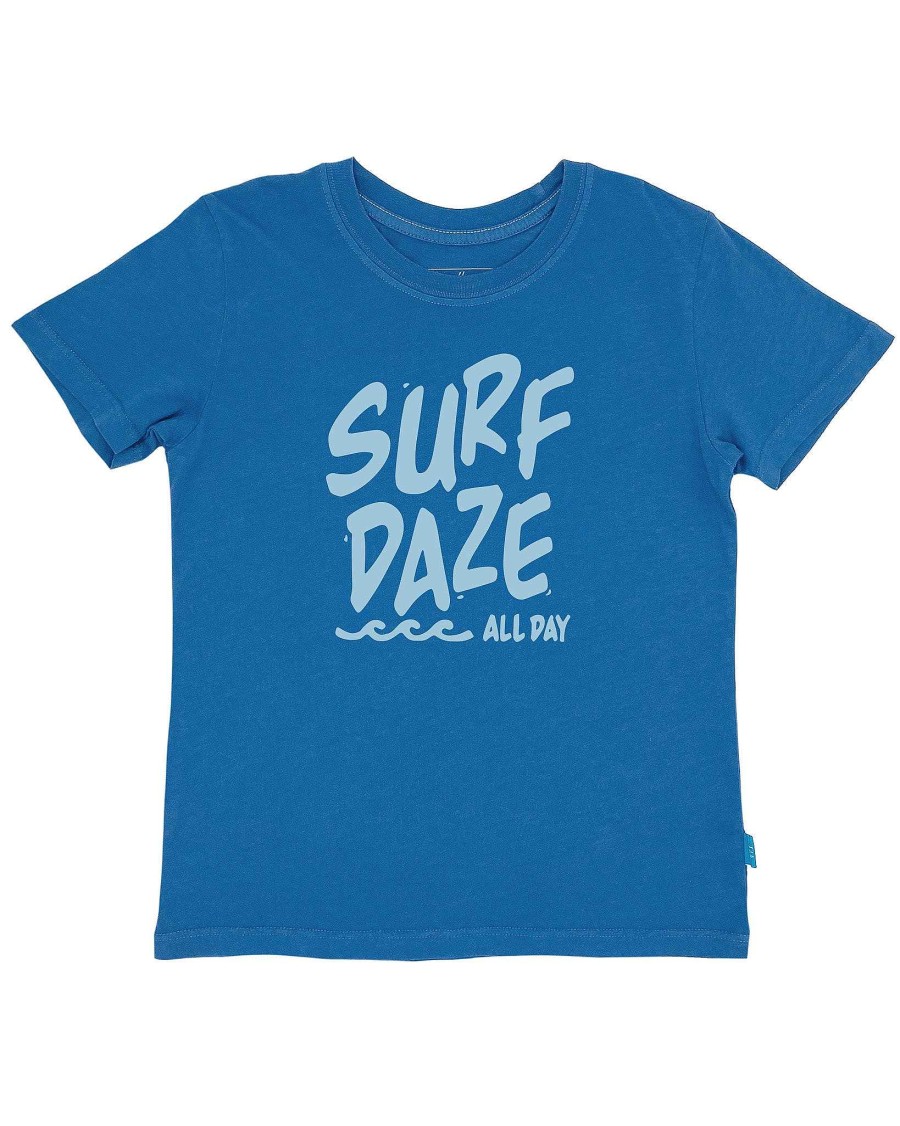 Boys Feather 4 Arrow Graphic Tees | Surf Daze Vintage Tee Seaside Blue