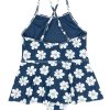 Girls Feather 4 Arrow One Pieces | Bella One Piece Swimsuit Navy