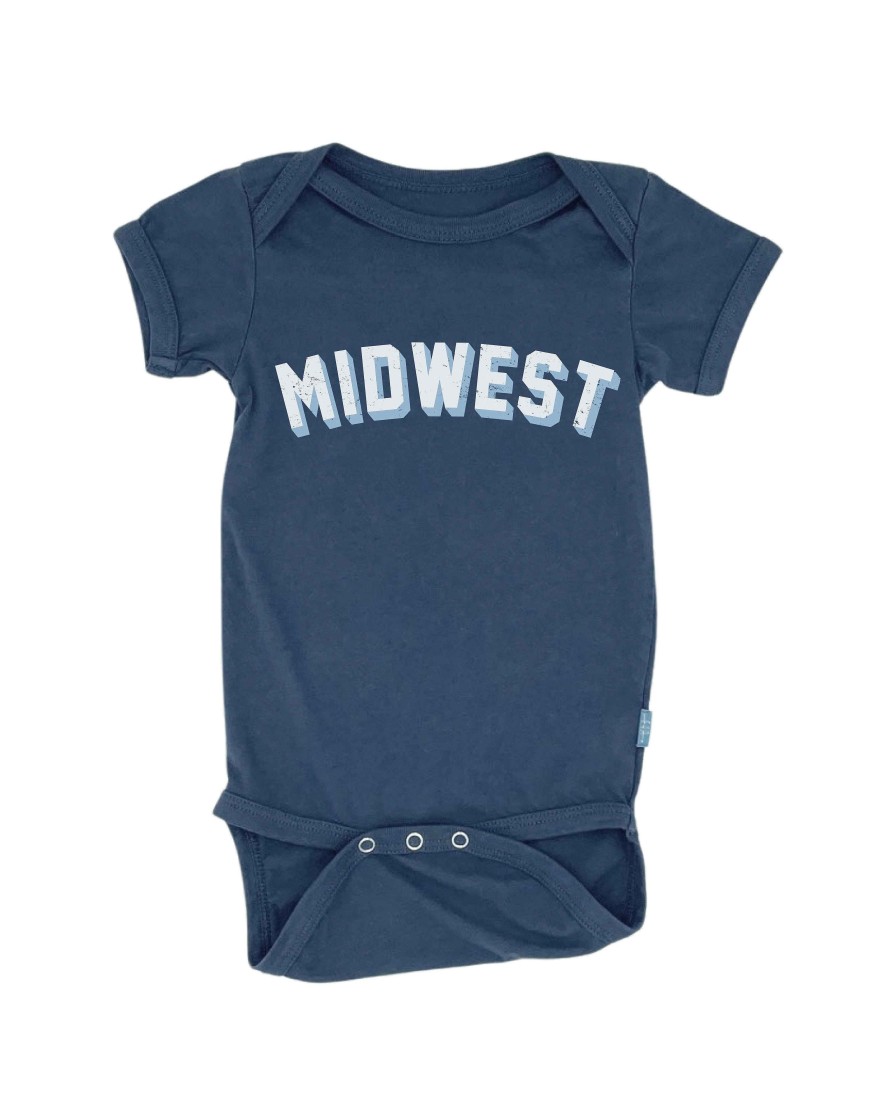 Babies Feather 4 Arrow Graphic One-Pieces | Midwest One Piece Navy