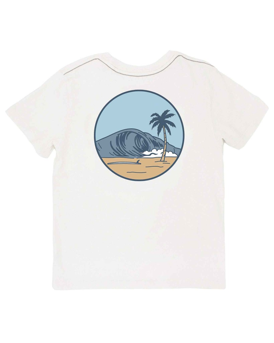 Boys Feather 4 Arrow Graphic Tees | Wave Nomad Vintage Tee White