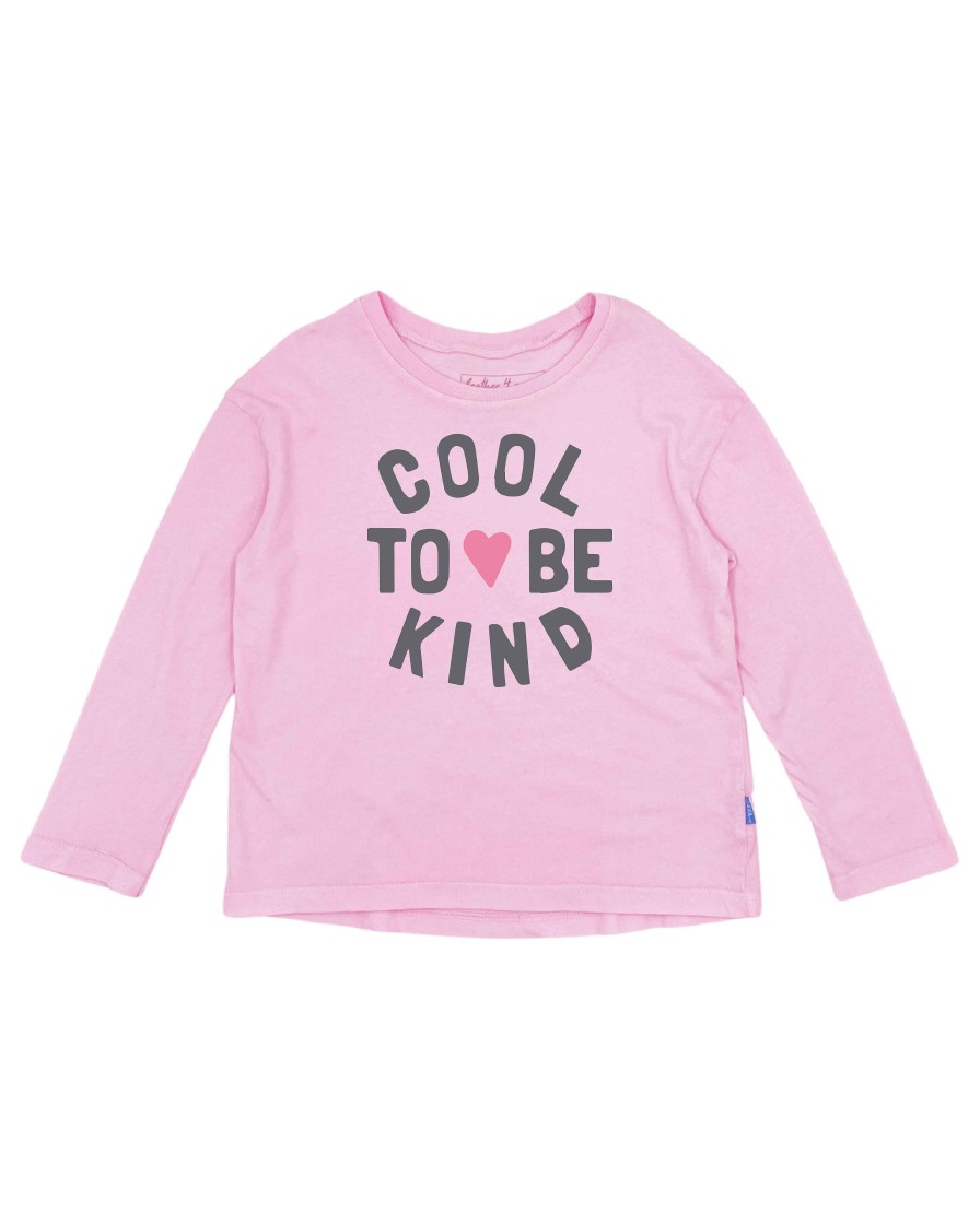 Girls Feather 4 Arrow Longsleeves | Cool To Be Kind L/S Tee Cherry Blossom