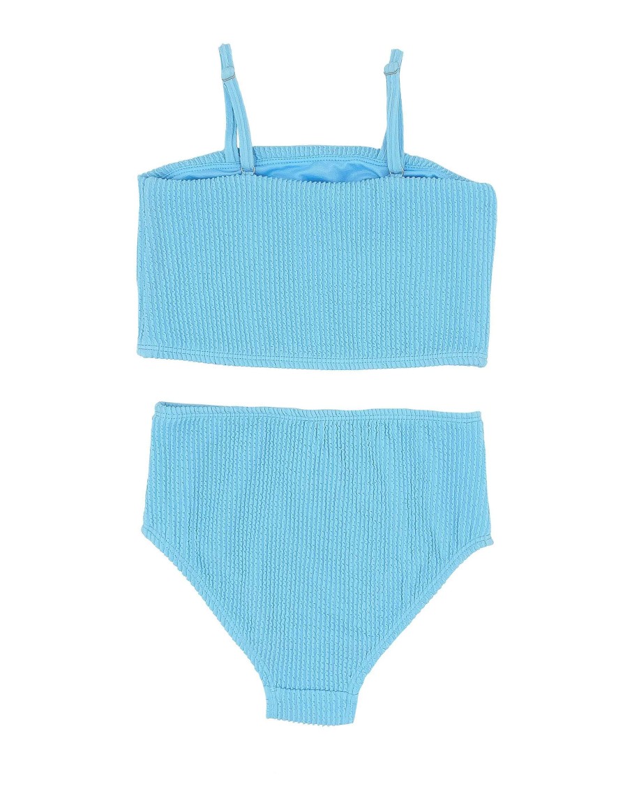 Girls Feather 4 Arrow Two Pieces | Bungalow Tankini Crystal Blue