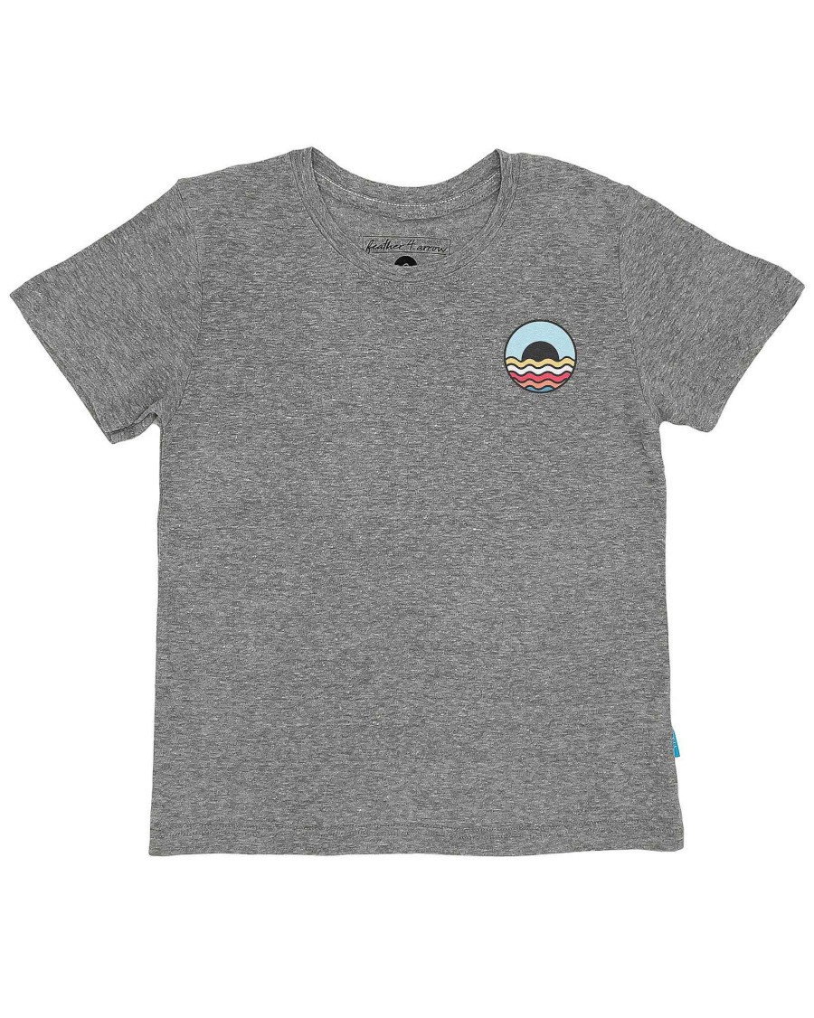 Babies Feather 4 Arrow Tops | Icon Vintage Tee Heather Gray