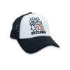 Boys Feather 4 Arrow Hats | Aloha Vibes Trucker Hat Black/White