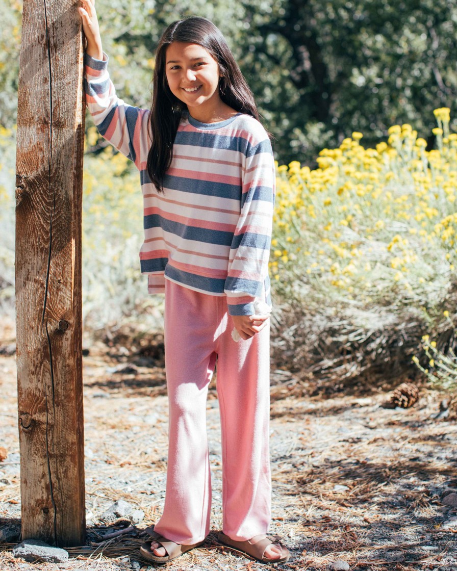 Girls Feather 4 Arrow Loungewear | Forever Hacci Pant Sienna