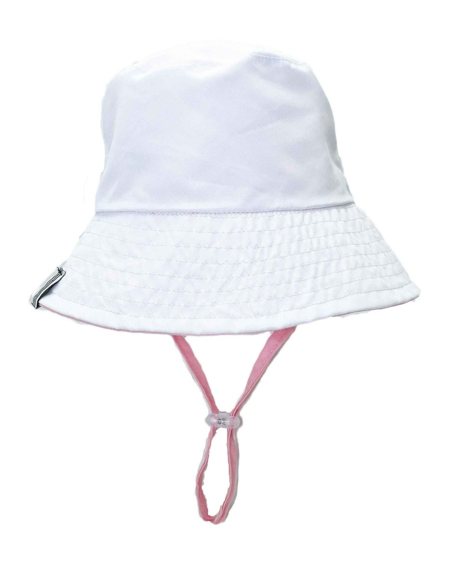 Girls Feather 4 Arrow Hats | Suns Out Reversible Bucket Hat Fairy Tale Pink