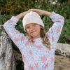 Girls Feather 4 Arrow Beanies | Peace & Love Beanie Cream