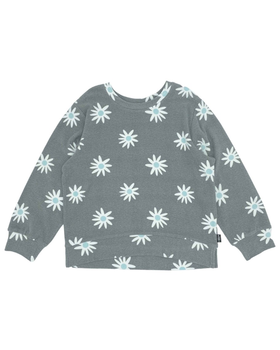 Girls Feather 4 Arrow Pullovers | Rivi Hacci Pullover Charcoal