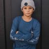 Boys Feather 4 Arrow Long Sleeves | High Tide L/S Tee Navy