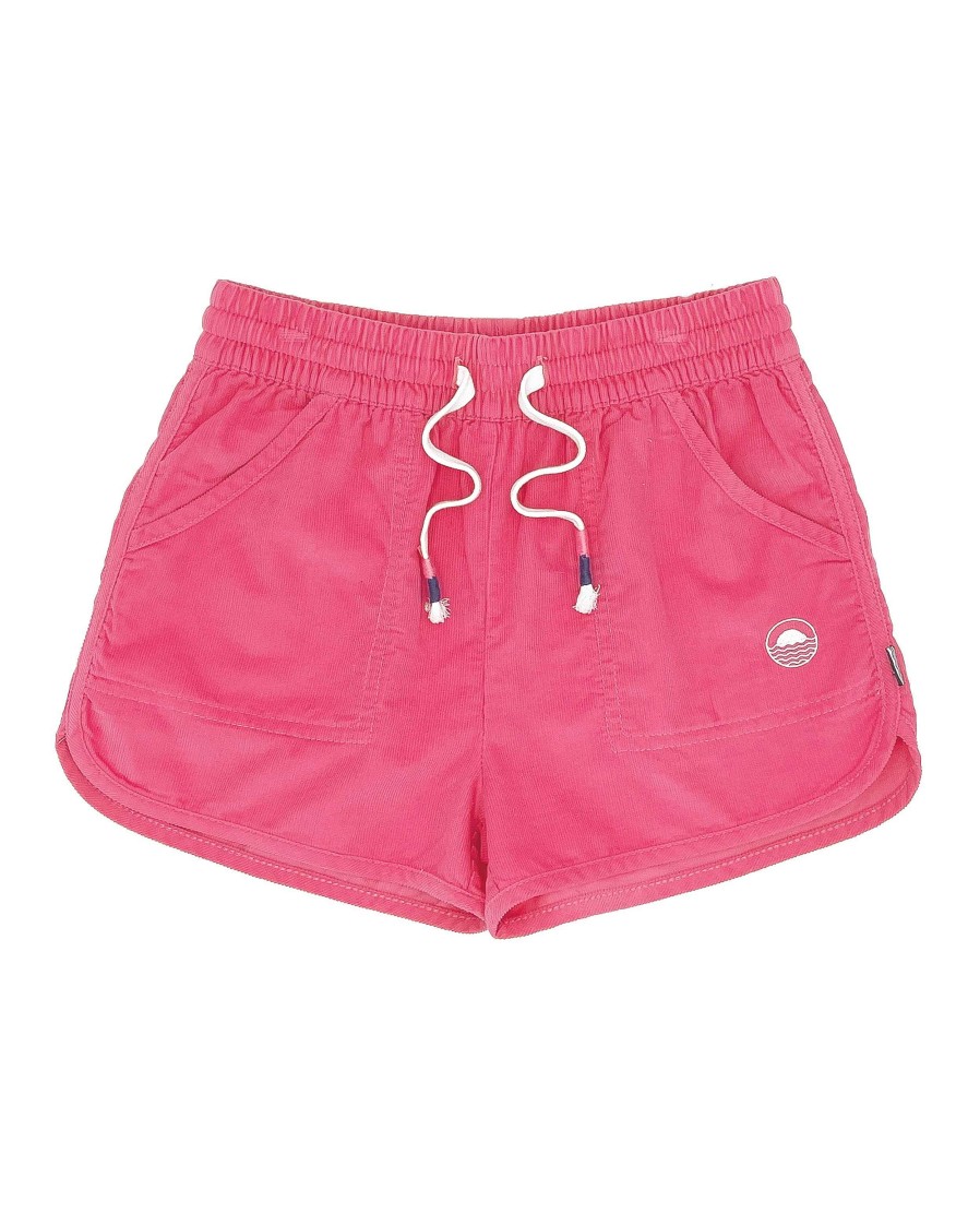 Girls Feather 4 Arrow Shorts | Daisy Corduroy Shorts Hot Pink