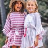 Girls Feather 4 Arrow Coverups | Summertime Kaftan Prism Pink