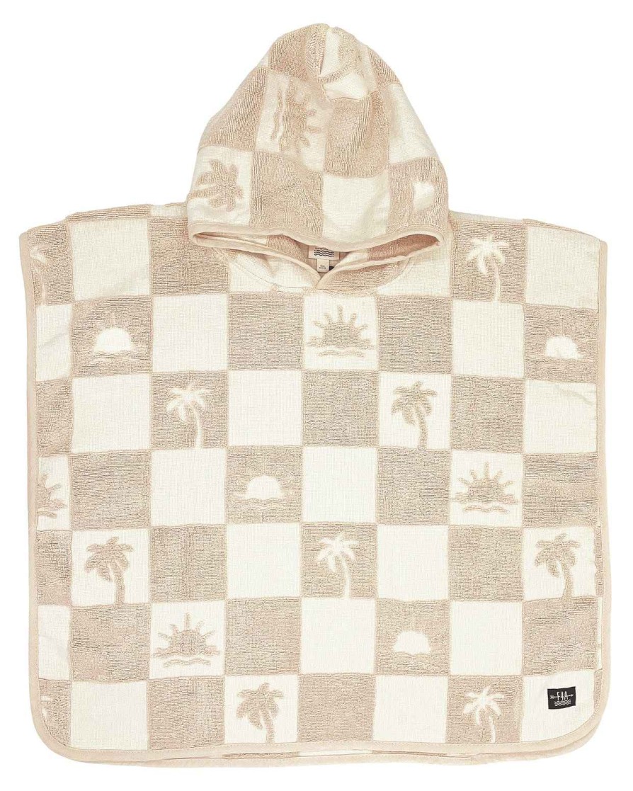 Boys Feather 4 Arrow Ponchos | El Ray Poncho Sand