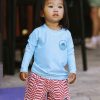 Babies Feather 4 Arrow Swim | Icon L/S Baby Rashguard Crystal Blue