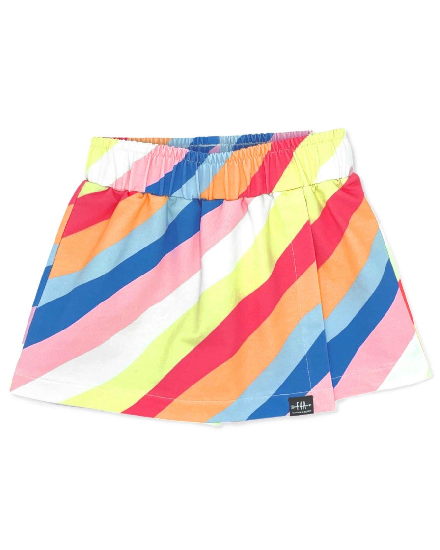 Girls Feather 4 Arrow Skirts | Maya Skort East Cape Stripe