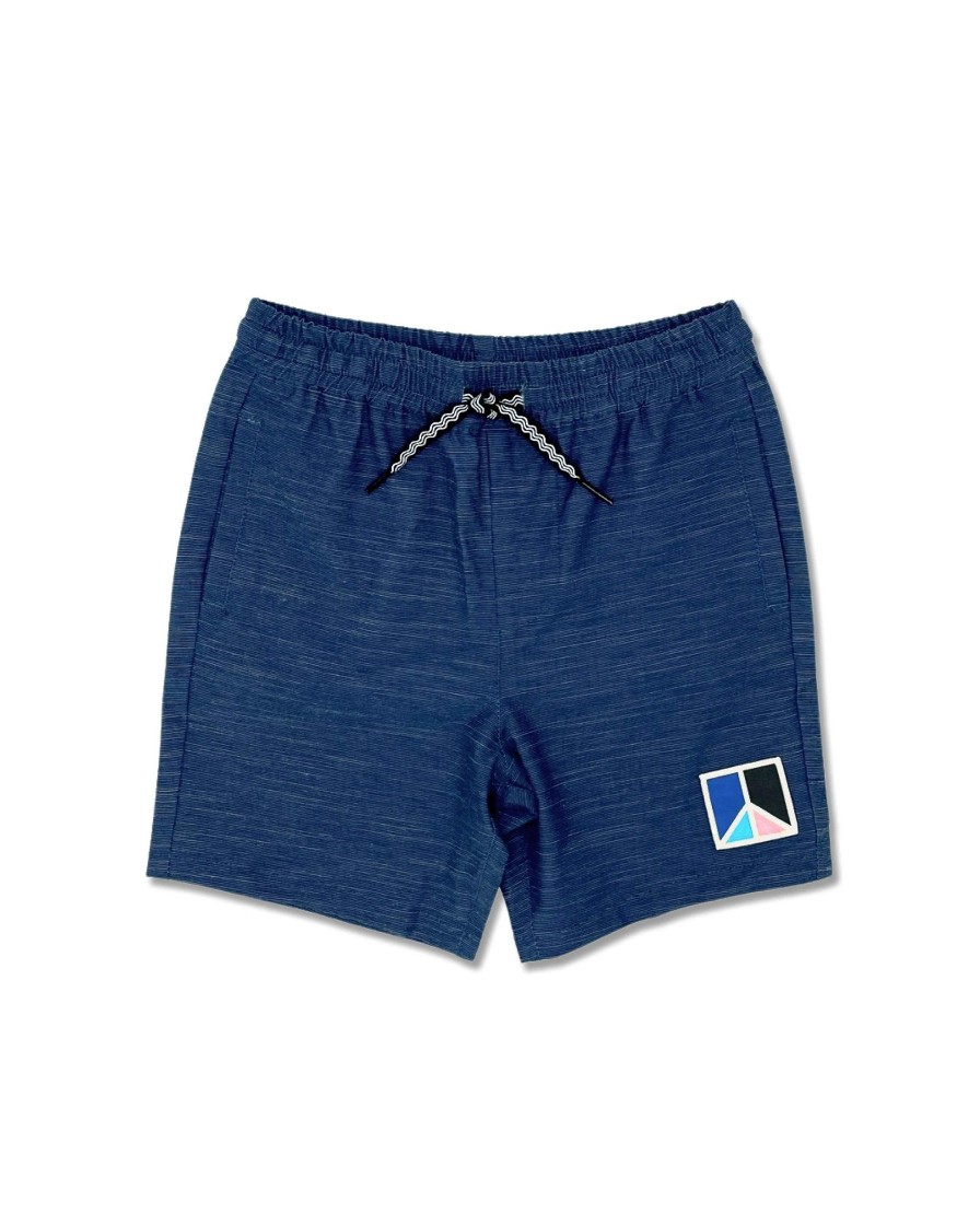 Babies Feather 4 Arrow Bottoms | Seafarer Baby Boy Hybrid Short Navy