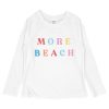 Girls Feather 4 Arrow Rashguards | More Beach L/S Rashguard White