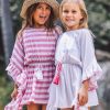 Girls Feather 4 Arrow Coverups | Sea Breeze Kaftan White