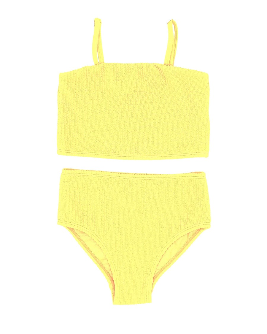 Girls Feather 4 Arrow Two Pieces | Bungalow Tankini Sunshine