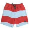 Boys Feather 4 Arrow Trunks | Wave Stripe Volley Trunk Chili Pepper