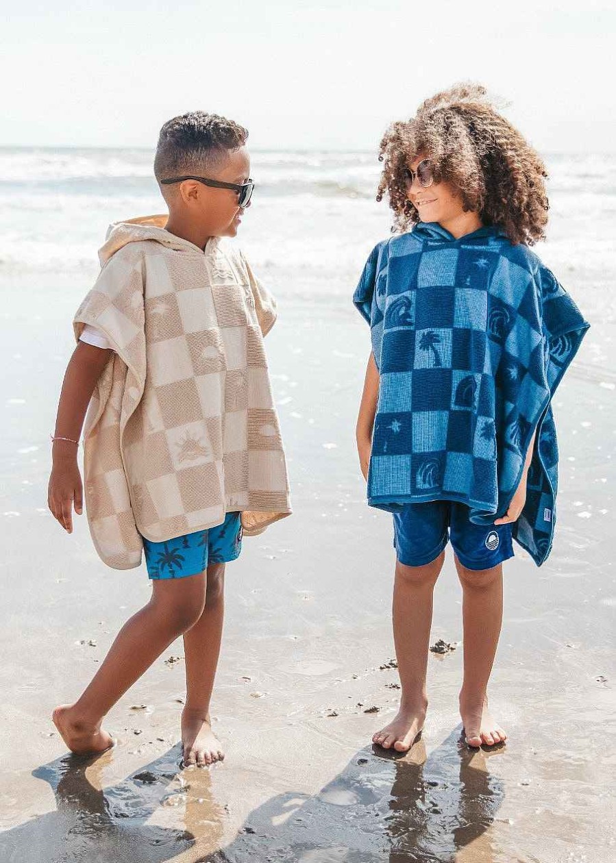 Girls Feather 4 Arrow Coverups | El Ray Poncho Navy