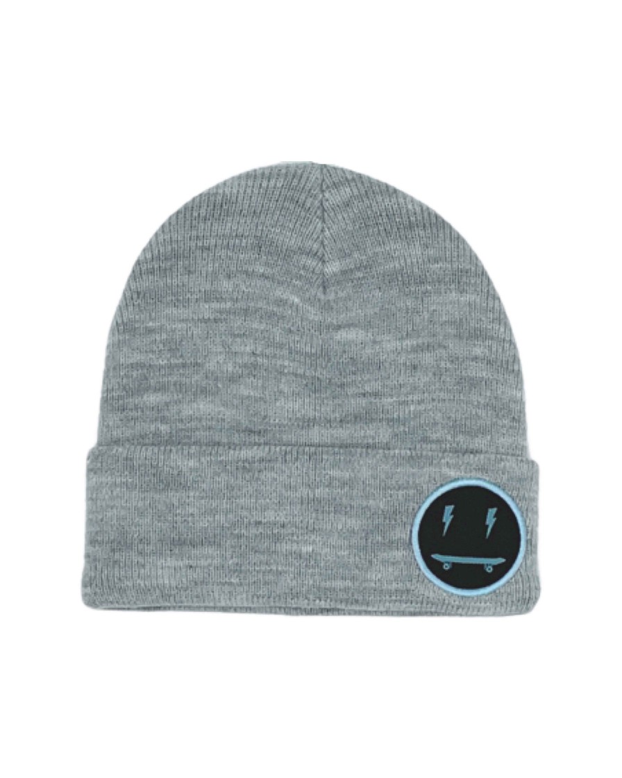 Boys Feather 4 Arrow Beanies | Electric Skate Beanie Gray