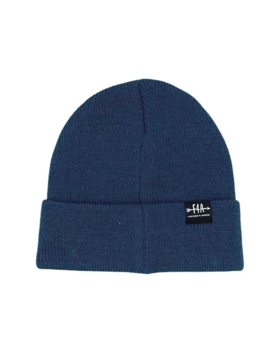 Boys Feather 4 Arrow Beanies | Outsiders Beanie Navy