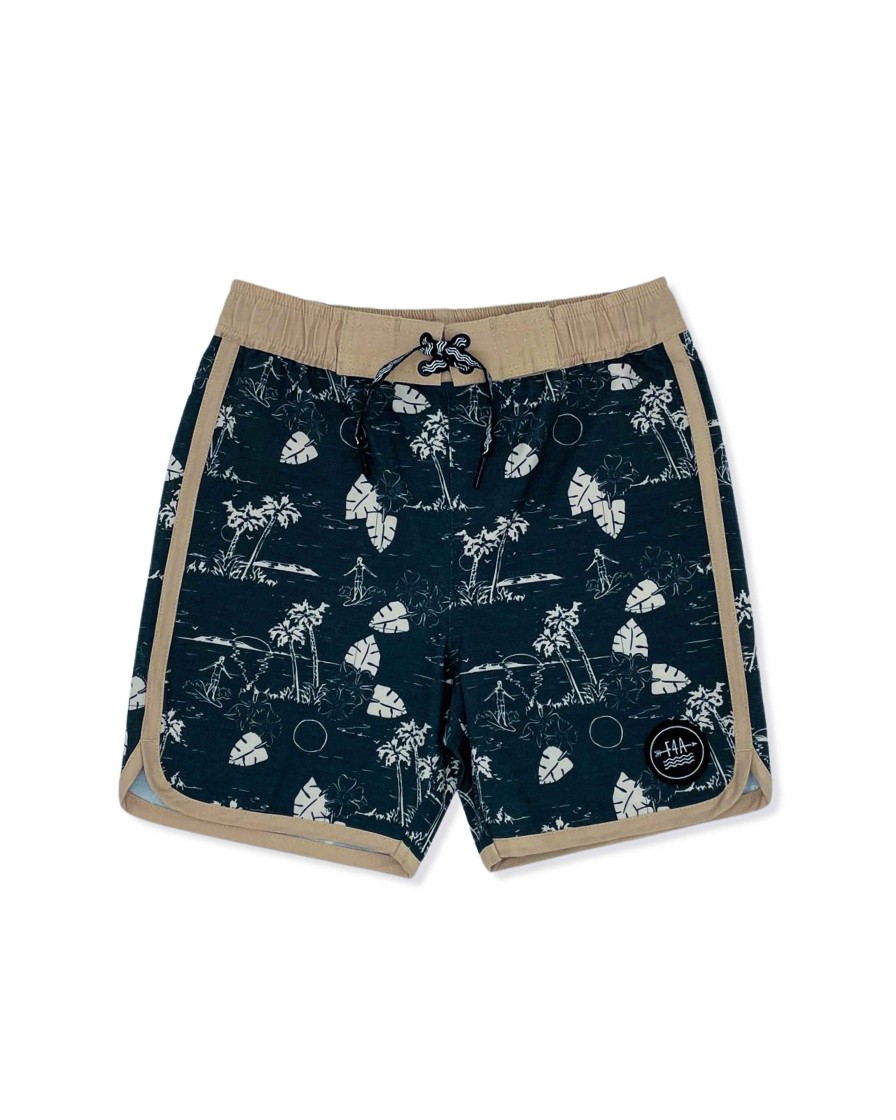 Babies Feather 4 Arrow Swim | Islander Baby Boardshort Black