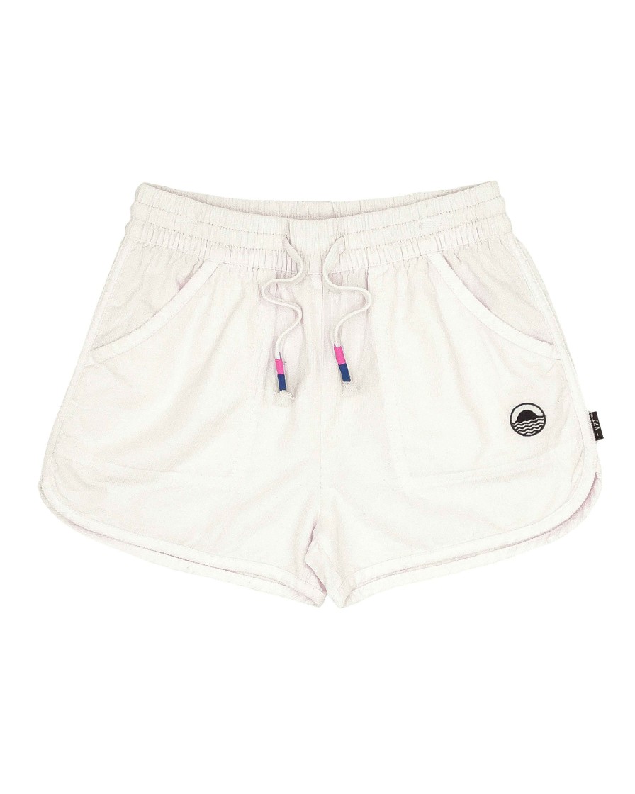 Babies Feather 4 Arrow Bottoms | Daisy Corduroy Shorts White