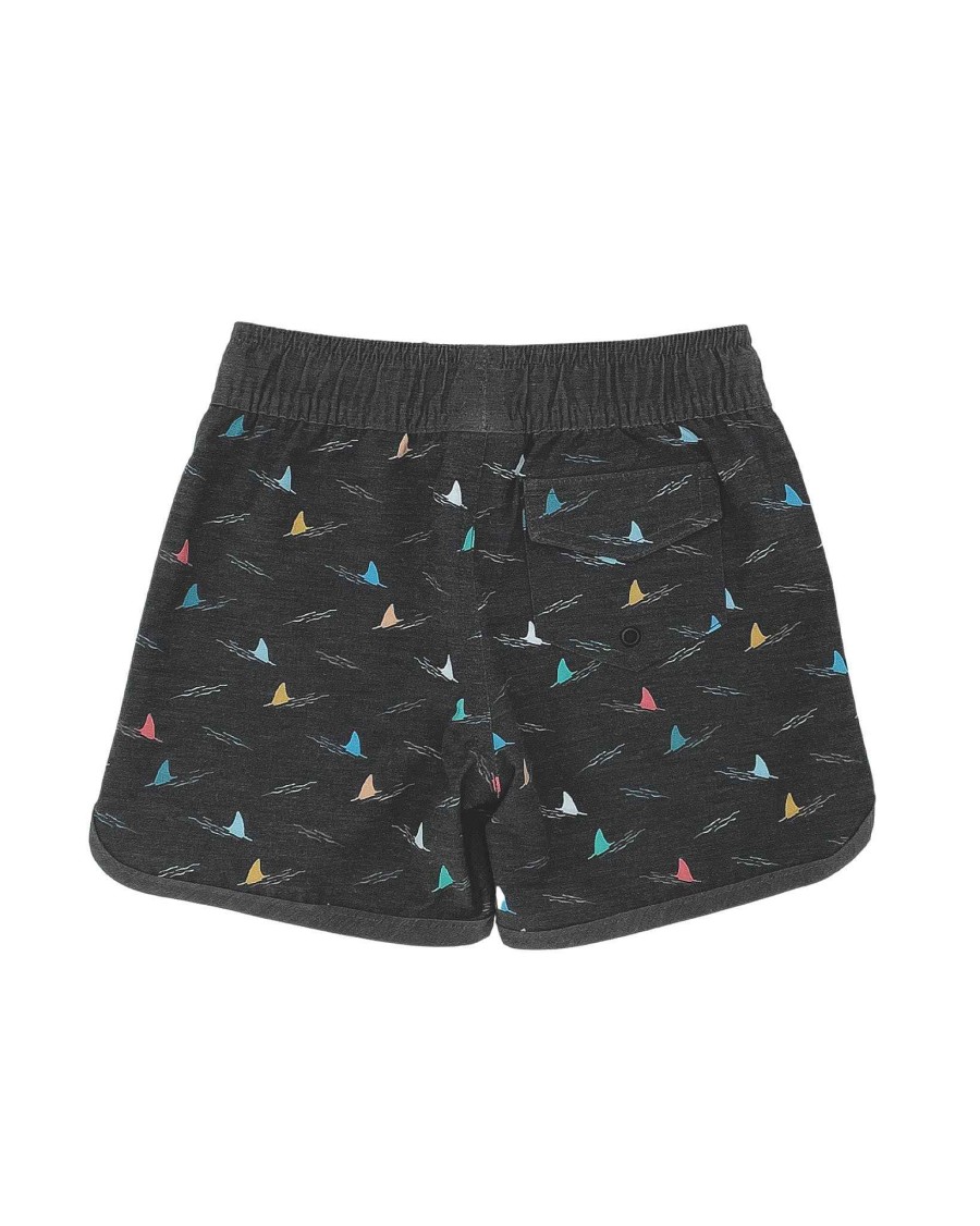 Babies Feather 4 Arrow Swim | Shark Fin Baby Boardshort Black