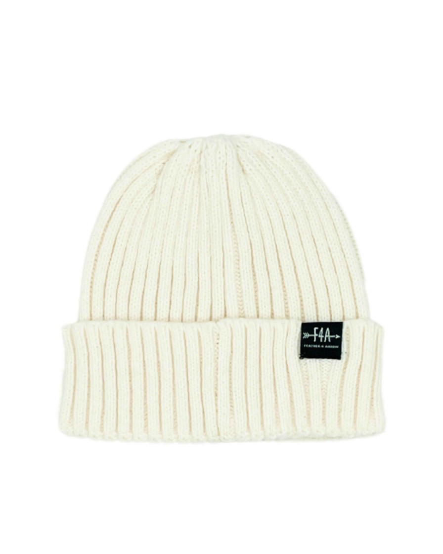 Girls Feather 4 Arrow Beanies | Peace & Love Beanie Cream